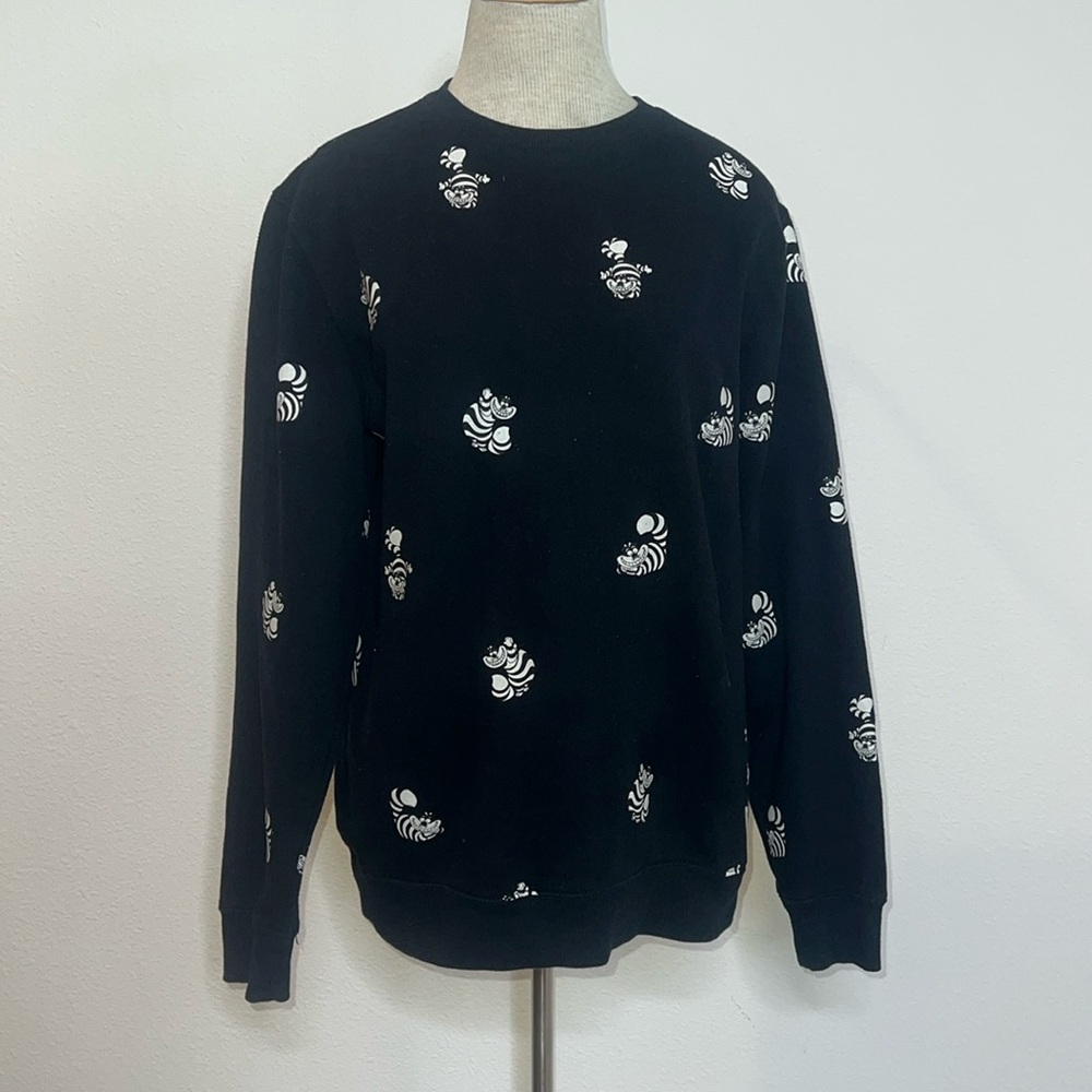 Disney x Vans Cheshire Cat Crewneck Sweatshirt Glow in The Dark
